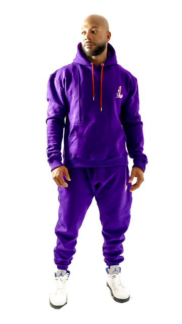 The Purple Joggers Set-Stay Fresh